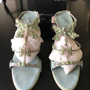 Giuseppe Zanotti Blue w/ Silver Butterfly